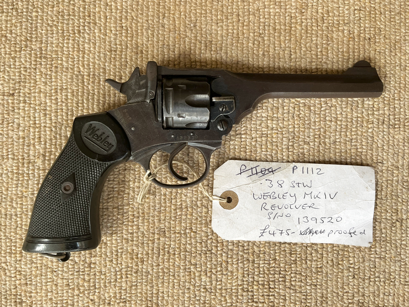 Webley / Webley & Scott Mark 1V Revolver .38 S&W  Revolver