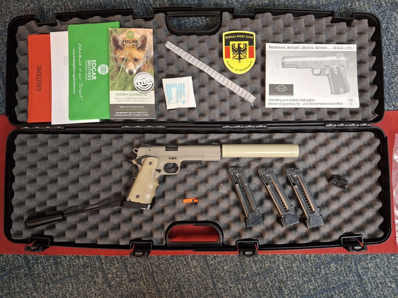 GSG 1911 CUSTOM FDE .22  Long Barrel